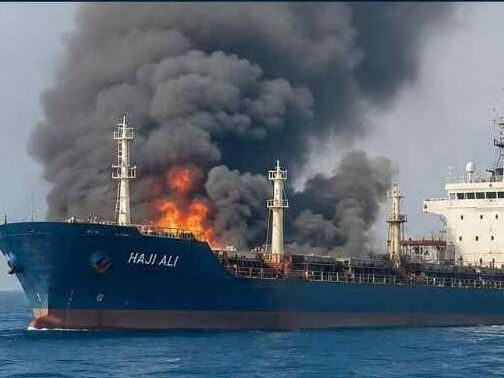 Indian cargo vessel sinks in suspected drone attack off Oman, maritime analyst says