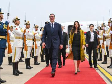 Serbian president arrives in Beijing for state visit to China