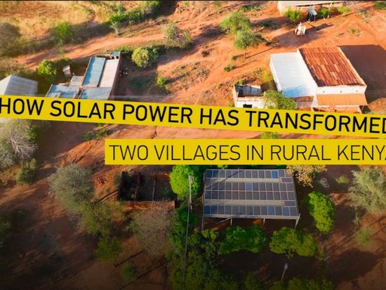 How solar power transformed two villages in rural Kenya
