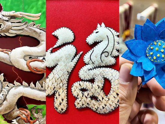 How fish skin becomes a canvas for creativity