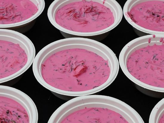 Lithuania's Vilnius turns pink for iconic cold beet soup festival