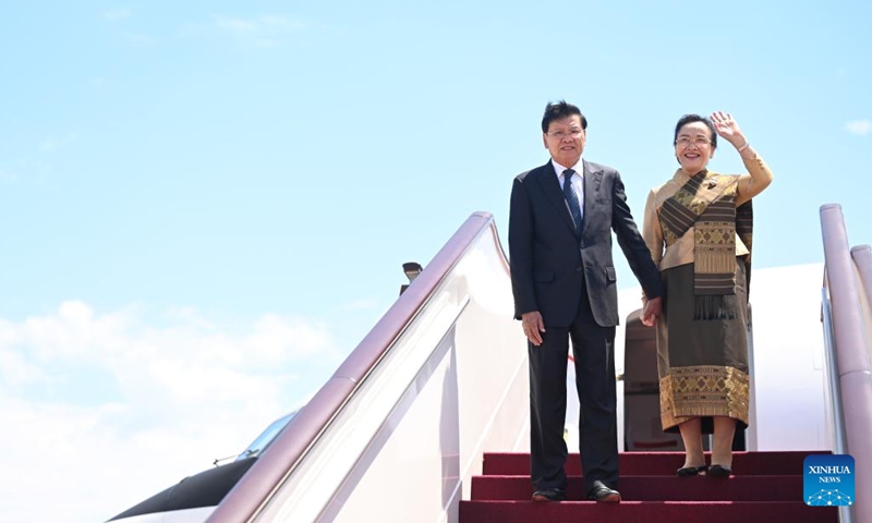 General Secretary of the Lao People's Revolutionary Party Central Committee and Lao President Thongloun Sisoulith arrives in Beijing, capital of China, June 4, 2026. Thongloun is in China for a five-day state visit. (Photo: Xinhua)