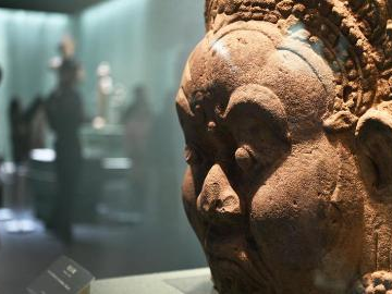 Cambodian cultural relics exhibition held at Shanxi Museum in N China