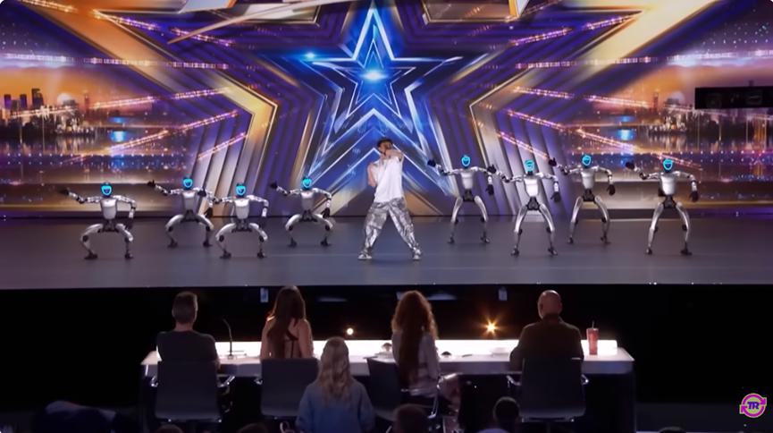 Unitree dancing robots perform dances on America's Got Talent. Photo：Screenshot of the show's YouTube video