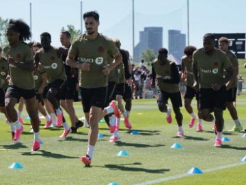 Canadian men's national football team attends training session ahead of World Cup