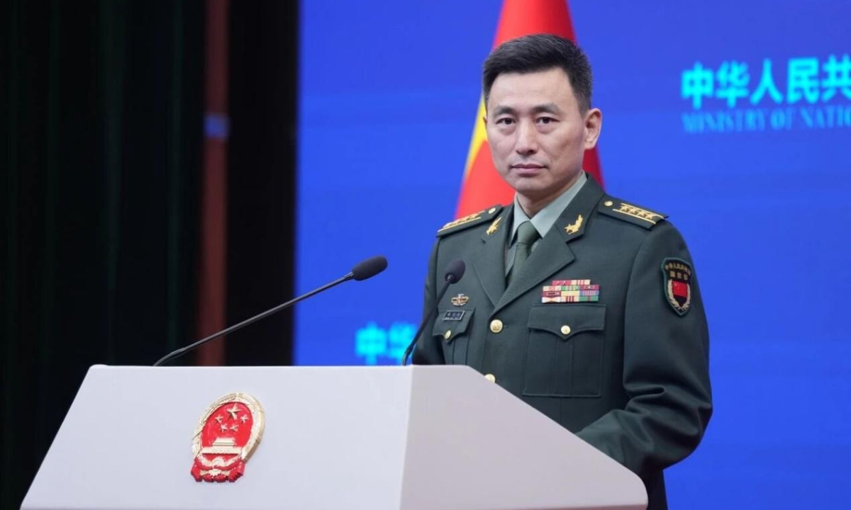 Chinese Ministry of National Defense Spokesperson Zhang Xiaogang