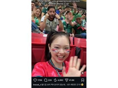 Video of alleged Mexican fan making slant-eye gesture at South Korean supporter during World Cup sparks racism controversy