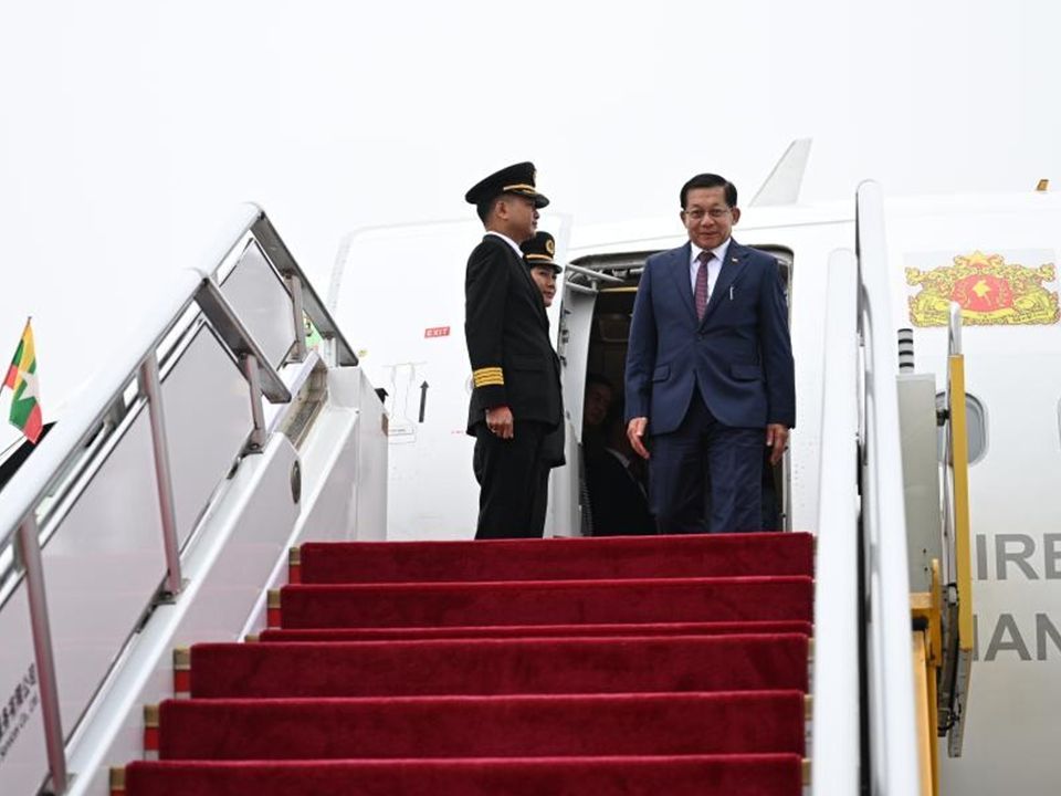 Myanmar's president arrives in Beijing for state visit; trip expected to inject fresh momentum into