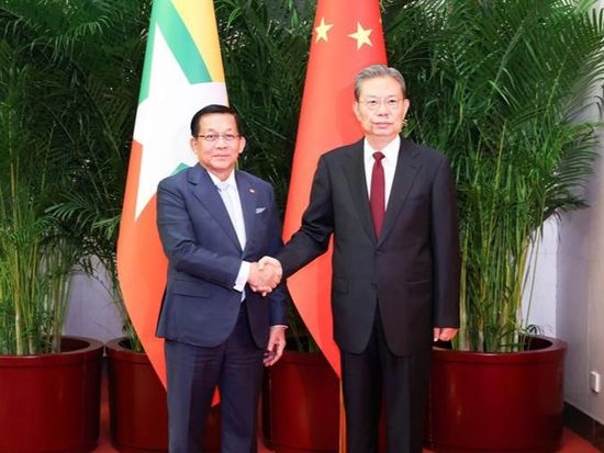 China's top legislator meets Myanmar's president