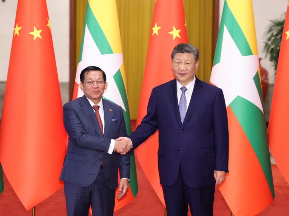 Chinese president holds talks with Myanmar counterpart on boosting cooperation