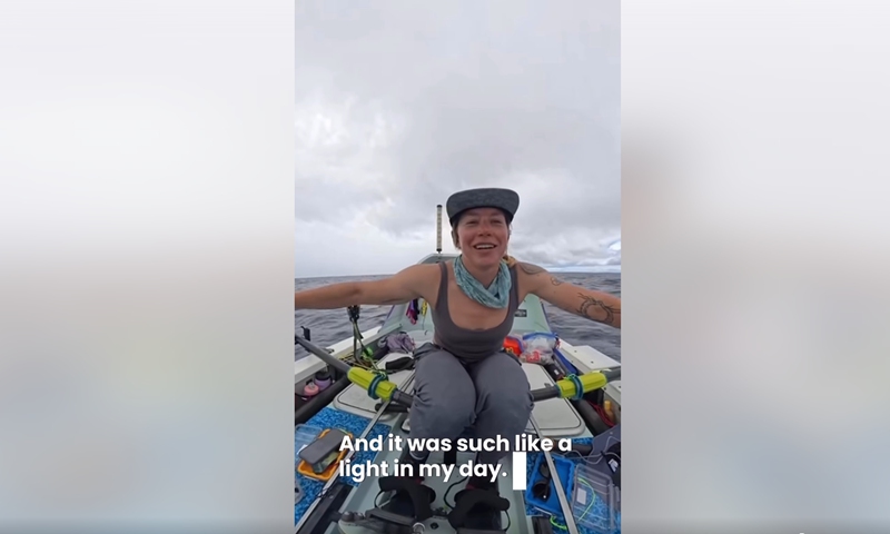 Photo: a screenshot from a video released by Kelsey Pfendler on social media