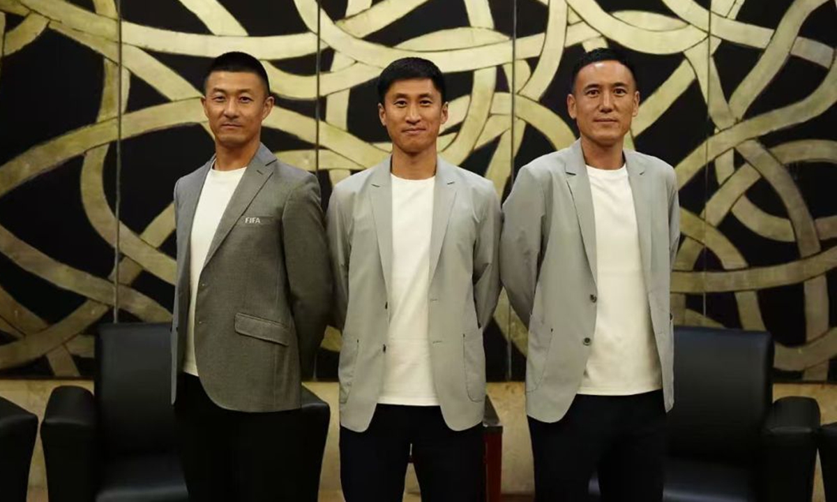 From left: Fu Ming, Ma Ning and Zhou Fei Photo: Xinhua