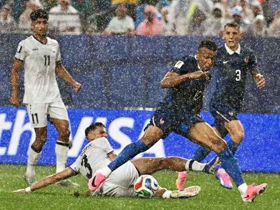 Mbappe leads France past Iraq in eventful World Cup fixture