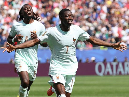 Dembele hat-trick powers France as Cabo Verde, Belgium advance