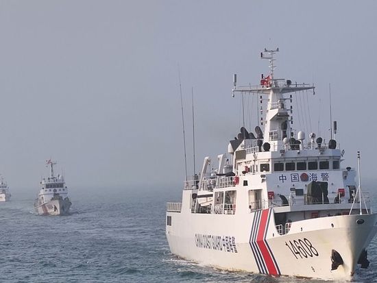Fujian coast guard conducts routine patrols in waters near Kinmen