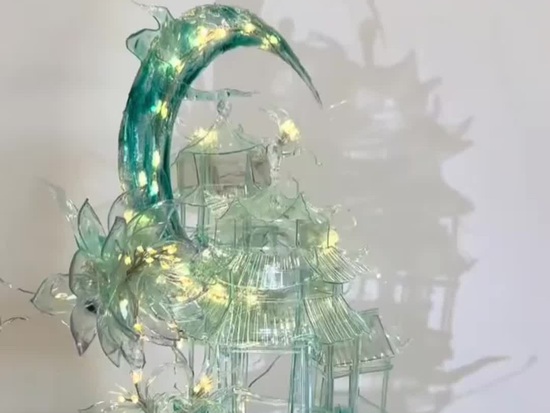 Upcycling plastic bottles into a dreamy Moon Palace