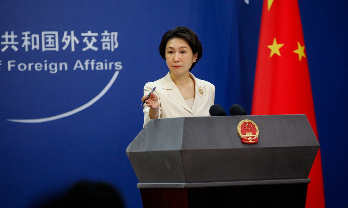 Chinese foreign ministry spokesperson Mao Ning
