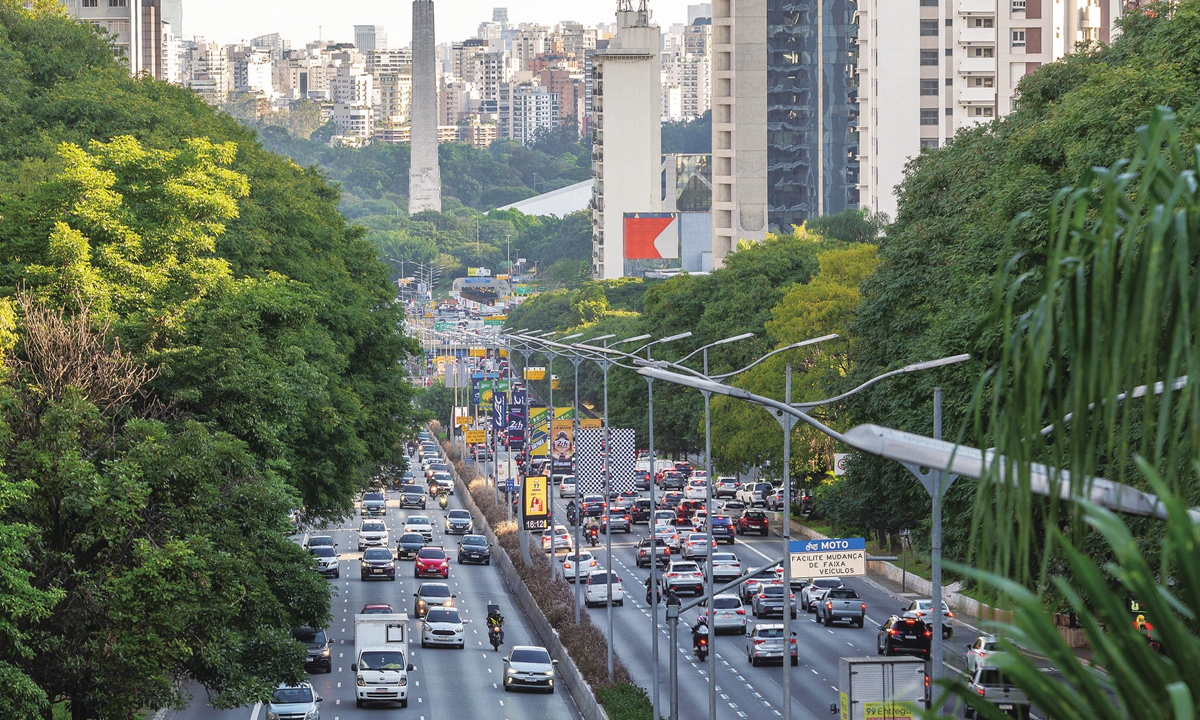 A street view in Sao Paulo, Brazil, on July 6, 2026 Photo: VCG