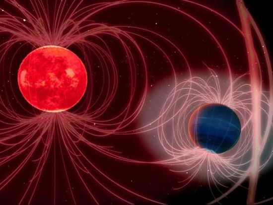 Researchers detect powerful magnetic field on distant exoplanet