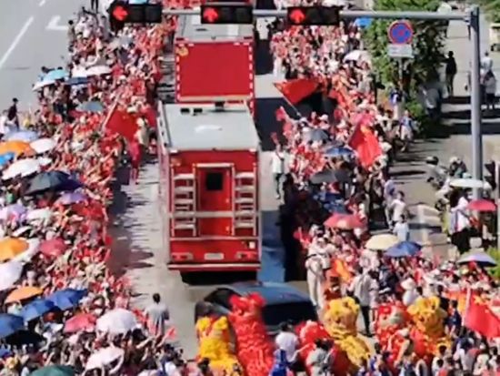 Locals bid warm farewell to flood rescue teams