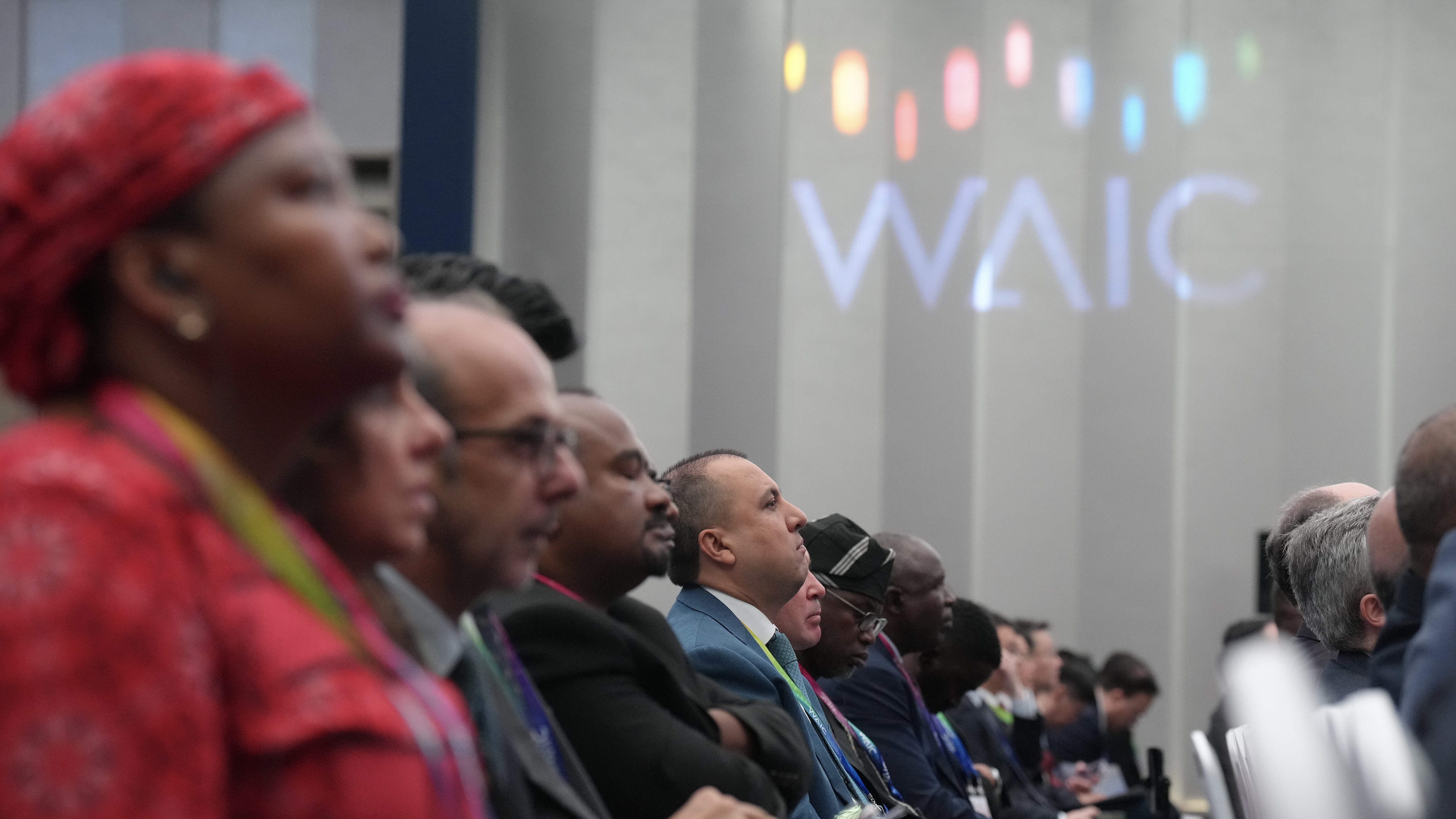 People attend the opening ceremony of the 2026 World Artificial Intelligence Conference (WAIC) and High-Level Meeting on Global AI Governance in Shanghai, China, July 17, 2026. /VCG