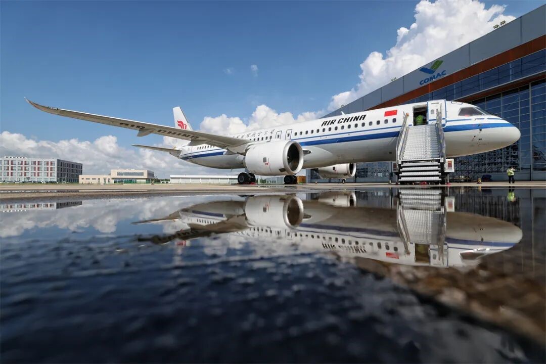 An Air China C919 aircraft Photo: Screenshot from CARNOC.com