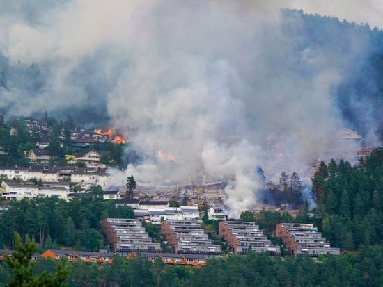 Massive fire becomes Norway's largest in modern times after destroying more than 100 homes