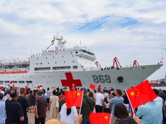 Chinese navy hospital ship sets sail for humanitarian mission in Africa, South Asia
