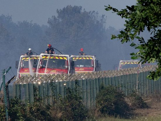 2 firefighters die in a building fire near France's Bordeaux airport, flights delayed