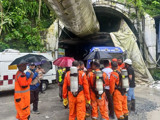 A blast in a tunnel at an Indian hydropower project leaves 12 dead and 13 missing