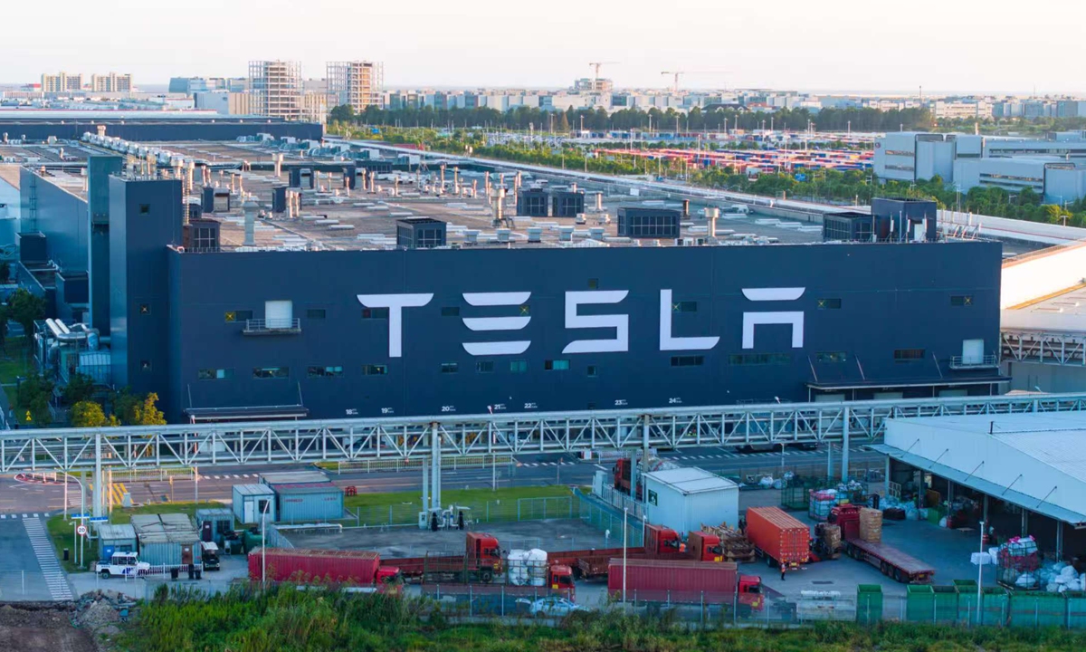 Tesla's Gigafactory in Lingang, Shanghai Photo: VCG