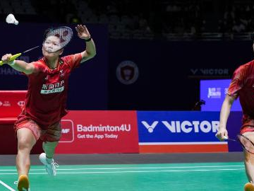 Highlights of mixed doubles semifinal matches at 2026 China Open badminton tournament
