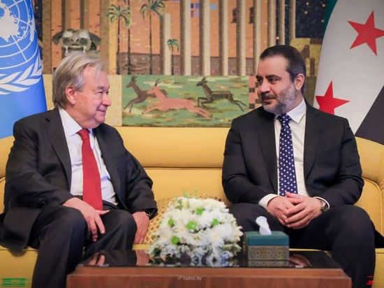 Guterres makes 1st UN chief visit to Damascus since 2009, pledges recovery support