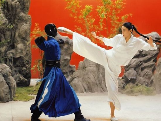 Chinese humanoid robot spars with martial arts stars in new demo series