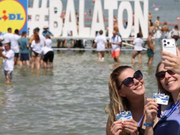 Lake Balaton Cross Swimming event held in Hungary