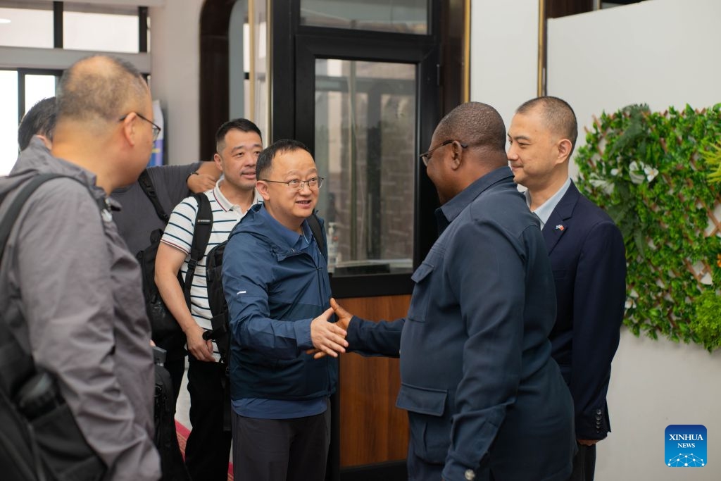 Members of China's third medical expert team for the Ebola response arrive in Kinshasa, capital of the Democratic Republic of the Congo (DRC), Aug. 1, 2026. China's third medical expert team for the Ebola response arrived in Kinshasa, DRC, on Saturday to support the country's efforts to strengthen its defenses against the epidemic. (Xinhua)

