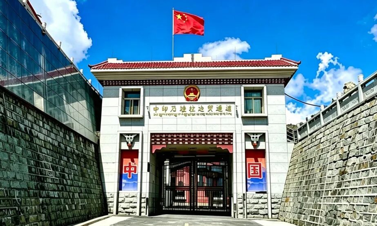 The Nathu La Pass in Southwest China's Xizang region resumed operation for border trade between China and India on August 1, 2026. Photo: Courtesy of Yadong county publicity department