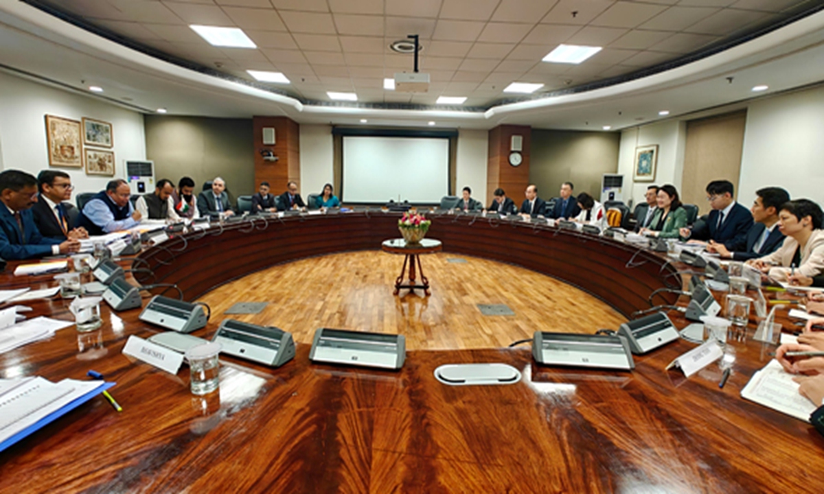 China and India hold the 36th meeting of the Working Mechanism for Consultation and Coordination on China-India Border Affairs (WMCC) in New Delhi on August 6, 2026. Photo: Chinese Foreign Ministry 