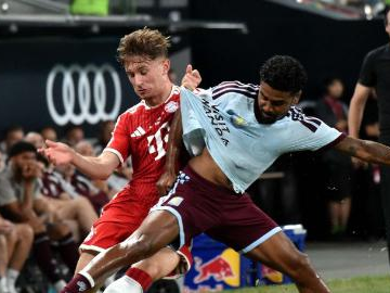 Pre-season friendly football match: Bayern Munich vs. Aston Villa