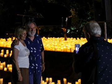Candlelight Open Air concert held at Villa Appia Antica in Rome, Italy