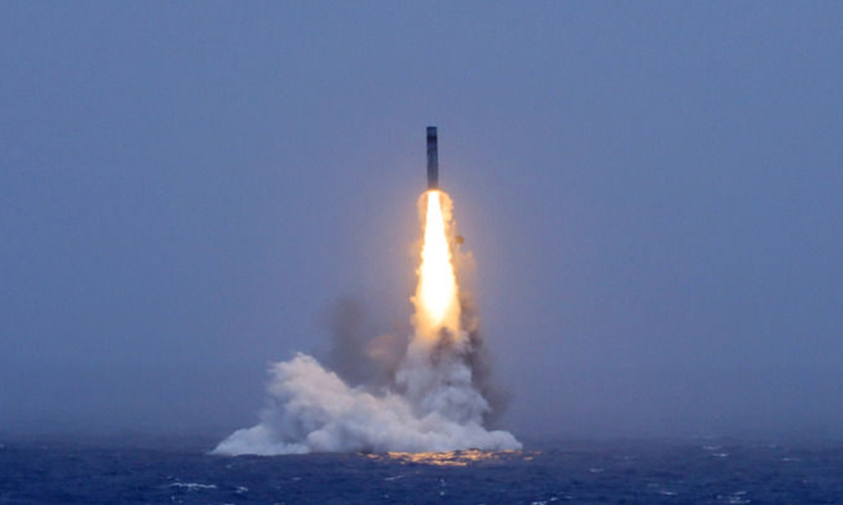 The Chinese People's Liberation Army (PLA) Navy successfully conducted the test launch of a strategic missile by a submarine on July 6, 2026. Photo: Xinhua