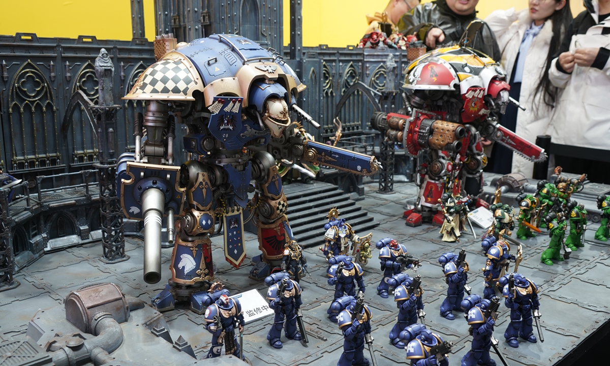 A Warhammer 40,000-themed model display at the Wonder Festival 2023 Beijing File photo: VCG