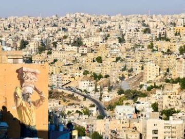 City view of Jerash in Jordan