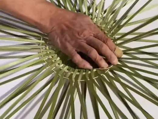 Traditional bamboo weaving turns raw stalks into functional art