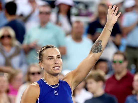 No.1 Sabalenka slams Wang to advance at Cincinnati