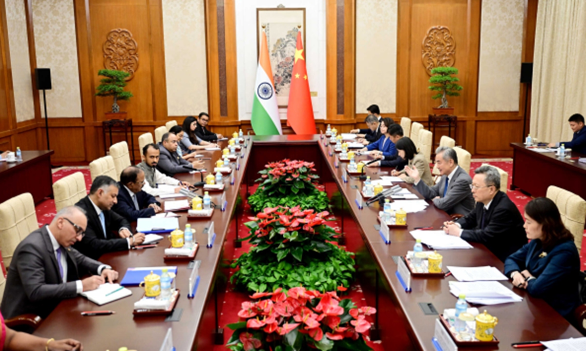 China and India held the 25th round of talks between the two countries' special representatives on the boundary question in Beijing on August 25, 2026. Photo: Chinese Foreign Ministry