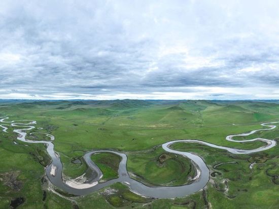 Scenery of Chenbarhu Banner Grassland in Hulun Buir, China's Inner Mongolia