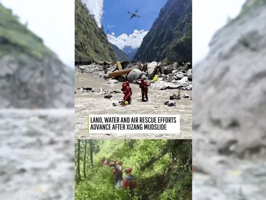 Land, water and air rescue teams push into the heart of mudslide zone