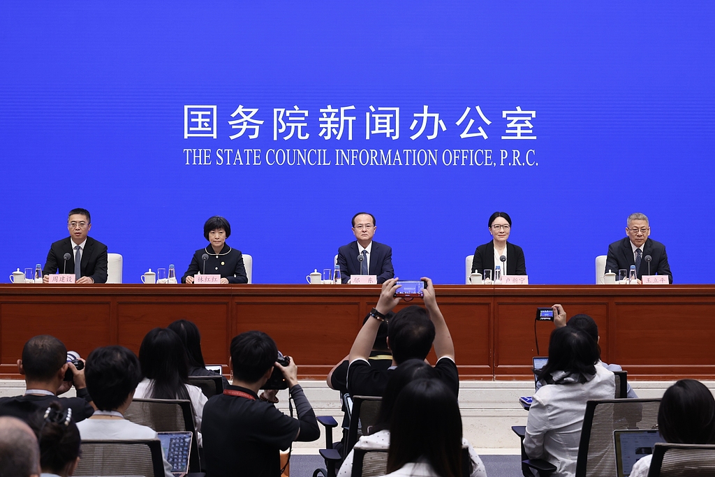 The State Council Information Office held a press conference on the upcoming China-ASEAN Expo, on September 1, 2026, in Beijing. Photo: VCG