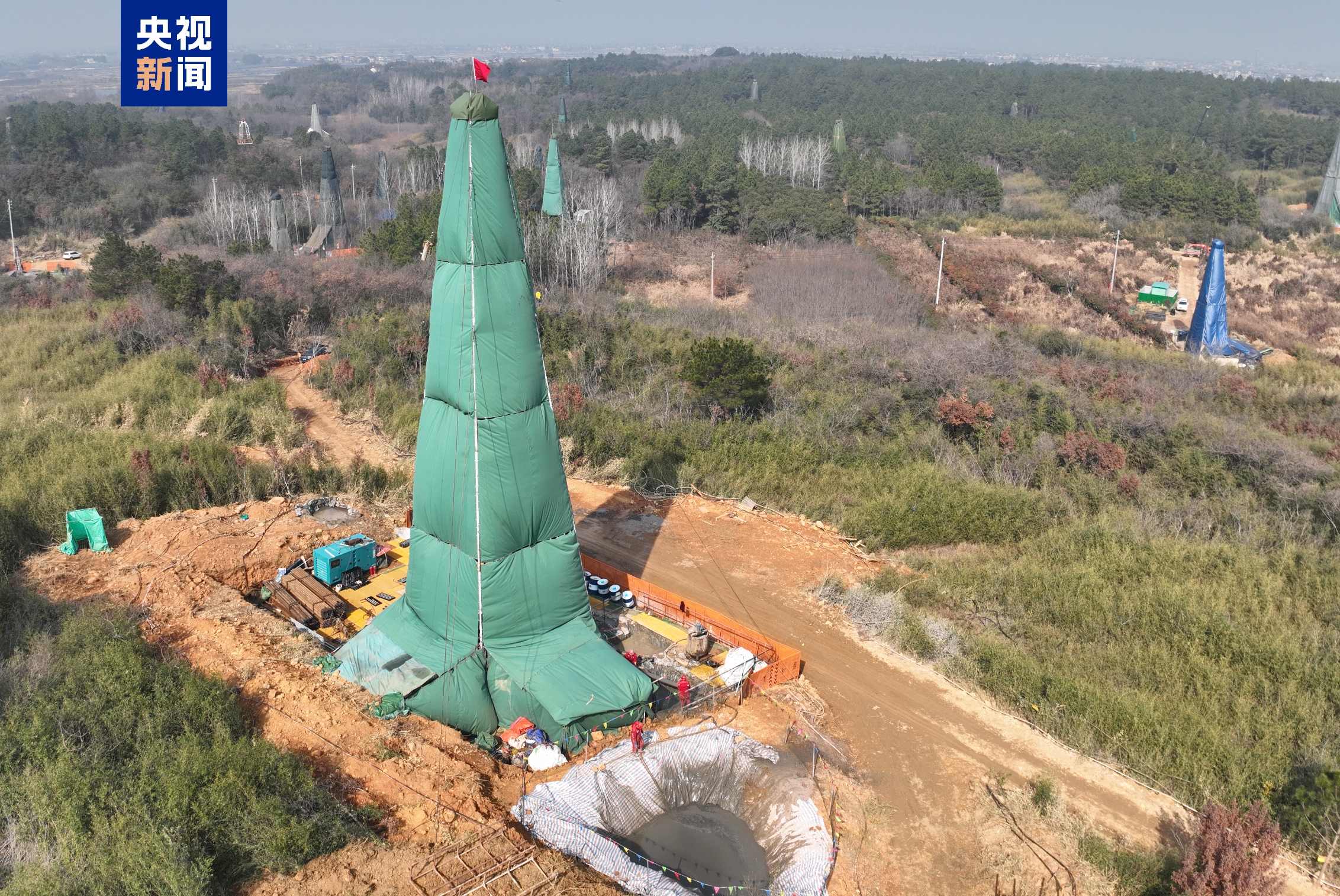 The Chating porphyry copper-polymetallic deposit found in Xuancheng, East China's Anhui Province Photo: CCTV News